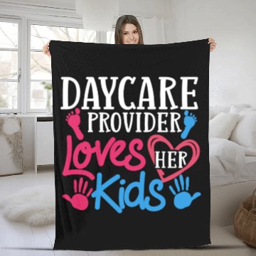 Discover Daycare Provider Thank You Childcare Babysitter Fleece Blankets