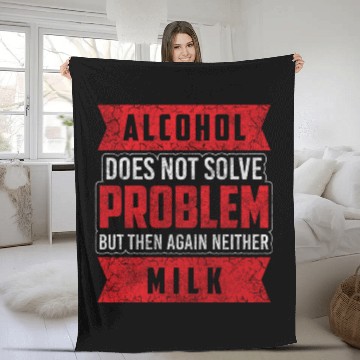 Discover Alcohol Drunk Vodka Bachelor Fleece Blankets