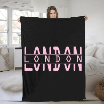 Discover London Fleece Blankets
