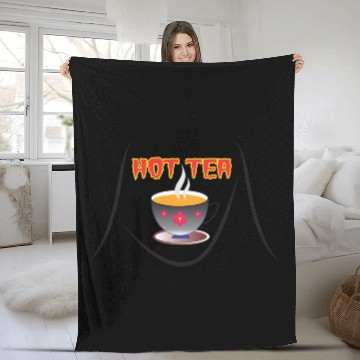 Discover Hot Cup Of Tea Fleece Blankets