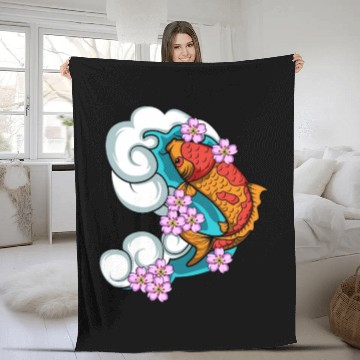 Discover Cherry Blossom Aquarist Gift Fleece Blankets