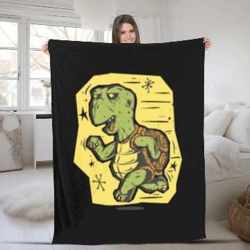 Discover Funny Turtle Fleece Blankets