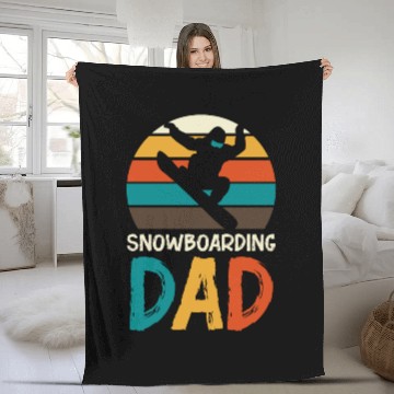 Discover Snowboard Snowboarding Snowboarder Ski Lovers Fleece Blankets