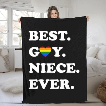 Discover Best Gay Niece Ever Fleece Blankets LGBTQ Gay Pride