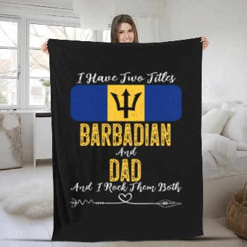 Discover Barbadian Dad Barbados Flag Sunglasses Fleece Blankets