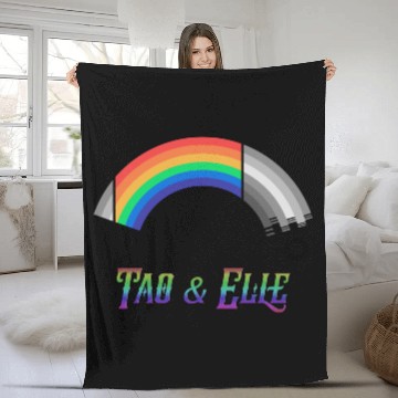 Discover Heartstopper Rainbow LBGTQIA+ Tao and Elle Fleece Blankets