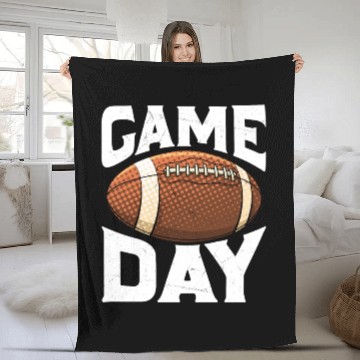 Discover American Football Sunday Game Day Fleece Blankets