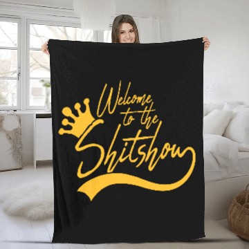 Discover Welcome shit show Fleece Blankets