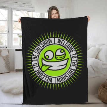 Discover Face crazy shit Fleece Blankets