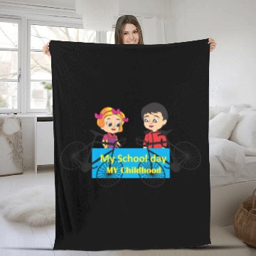 Discover School day childhood Fleece Blankets