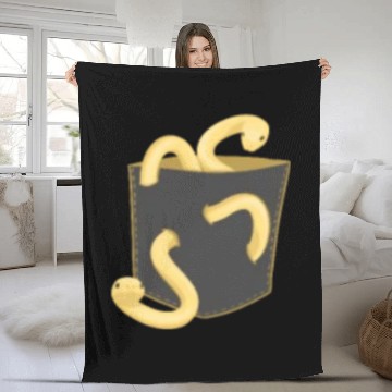 Discover Snake Serpent Pocket Fleece Blankets