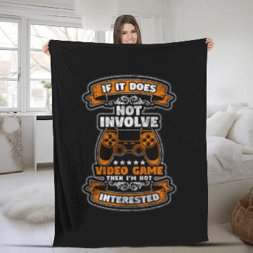 Discover Gaming Video Game Retro Convention Fleece Blankets