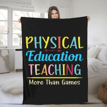 Discover Physical Education Phys Ed Teacher Fleece Blankets