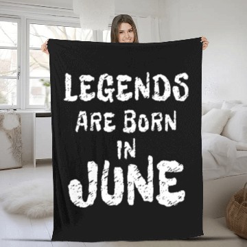 Discover Legends are Born in June | Black Freedom Day Fleece Blankets