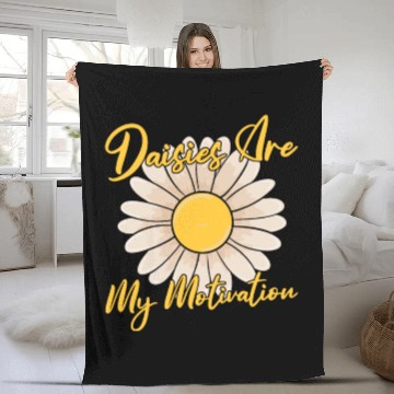 Discover Daisy Garden Gardening Gardener Fleece Blankets