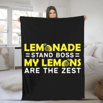 Discover My Lemons Are The Zest Lemon Juice Boss Lemonade Fleece Blankets