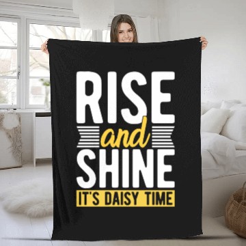 Discover Daisy Garden Gardening Gardener Fleece Blankets