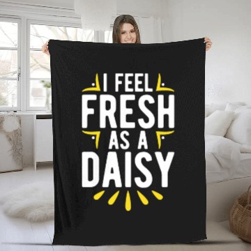 Discover Daisy Garden Gardening Gardener Fleece Blankets