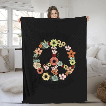 Discover Vintage Wildflowers Sublimation Fleece Blankets