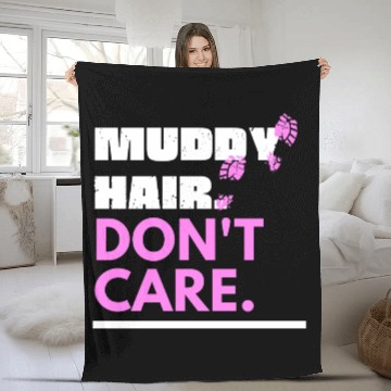 Discover Muddy run Fleece Blankets mud obstacle race ocr Team name