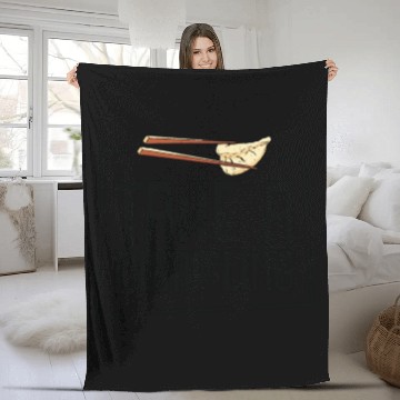 Discover Dumpling Asian Food Chinese Food Fan Fleece Blankets