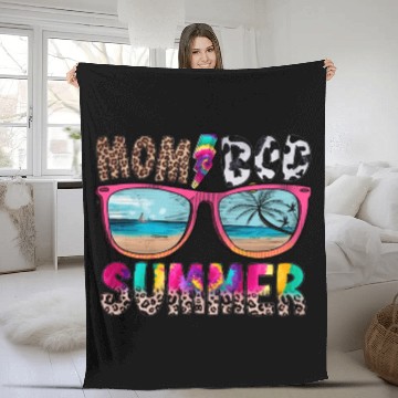 Discover Mom Bod Summer Fleece Blankets
