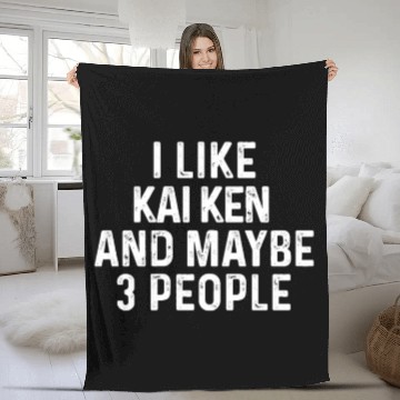 Discover I Like Kai Ken And Maybe 3 People Dog Lover Gift Fleece Blankets