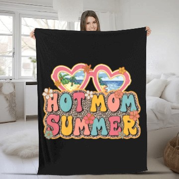 Discover Hot Mom Summer sublimation Fleece Blankets