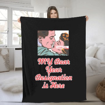 Discover I love you best design Fleece Blankets