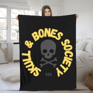 Discover Skull Bones Society Join the order Fleece Blankets
