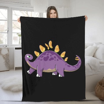 Discover Stegosaurus Butterfly Fleece Blankets