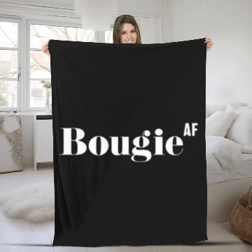 Discover Bougie AF, Funny Rude As Fuck Fleece Blankets