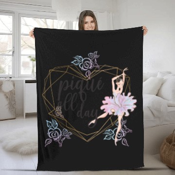 Discover Ballet Dancer Life Proud Ballerina Ballet Dance Fleece Blankets