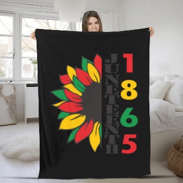 Discover Juneteenth Day 1865, Freedom Day America African Fleece Blankets