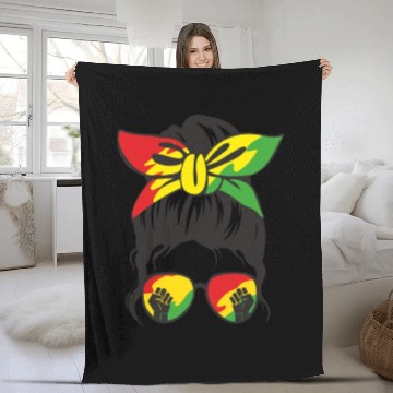Discover Juneteenth Day 1865, Freedom Day America African Fleece Blankets