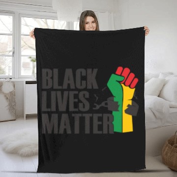 Discover Juneteenth Day 1865, Black Lives Matter Fleece Blankets