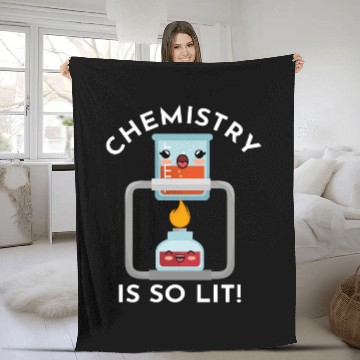 Discover Chemistry Chemistry Is So Lit Chemist Fleece Blankets