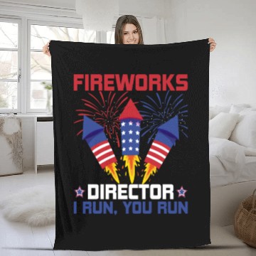 Discover Fireworks Director Fleece Blankets