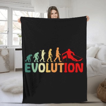 Discover Evolution of Skiing Fleece Blankets