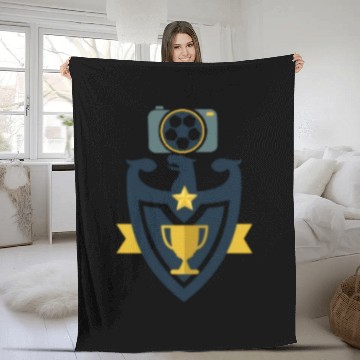 Discover cricket cup Fleece Blankets