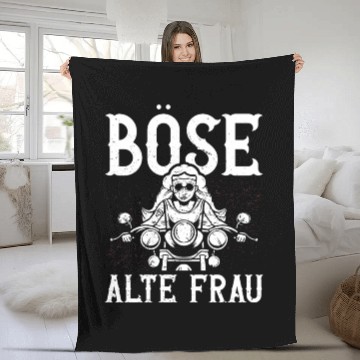 Discover Bad Old Man Viking Warrior Valkyrie Sword Axe Odin Fleece Blankets