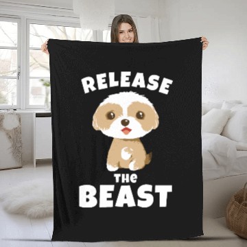 Discover Unleash the beast Fleece Blankets