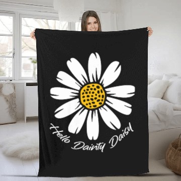 Discover Daisy Garden Gardening Gardener Fleece Blankets
