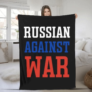 Discover Russian against war Fleece Blankets