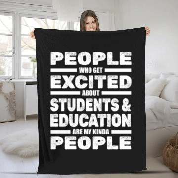 Discover High School Teacher Professor Fleece Blankets