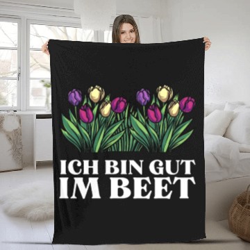 Discover My Comfort Zone Garden Gardening German Fleece Blankets