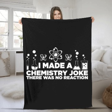Discover Funny Chemistry Science Teacher Chemist Men Women Fleece Blankets