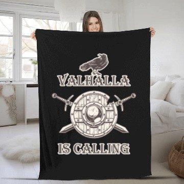 Discover Viking - Valhalla Is Calling Fleece Blankets