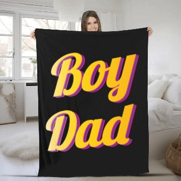Discover Boy Dad Best Dad Ever Fleece Blankets