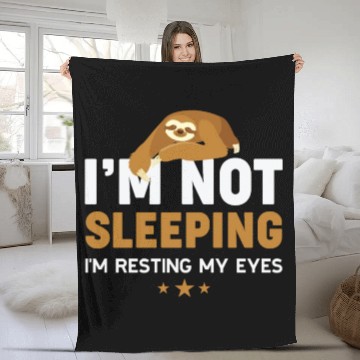 Discover Sloth Sloths, Sleeping, Resting, Eyes Fleece Blankets
